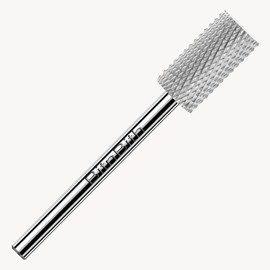 BITNBITH Acrylic Nail Drill Bit 3/32",Professional Tungsten Carbide Cylinder Barrel Efile Nail Bit,Safety Flat Top Fast Remove Hard Gel for Polishing Nail Art Pedicure Manicure Salon & Home,Medium