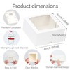 TEMLQPACK 100pcs 4x4x2 Inch Party Favor Boxes (Bakery/Chocolate/Donut)