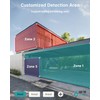 ZUMIMALLSolar Security Cameras Wireless Outdoor with 360° PTZ, 2 Packs