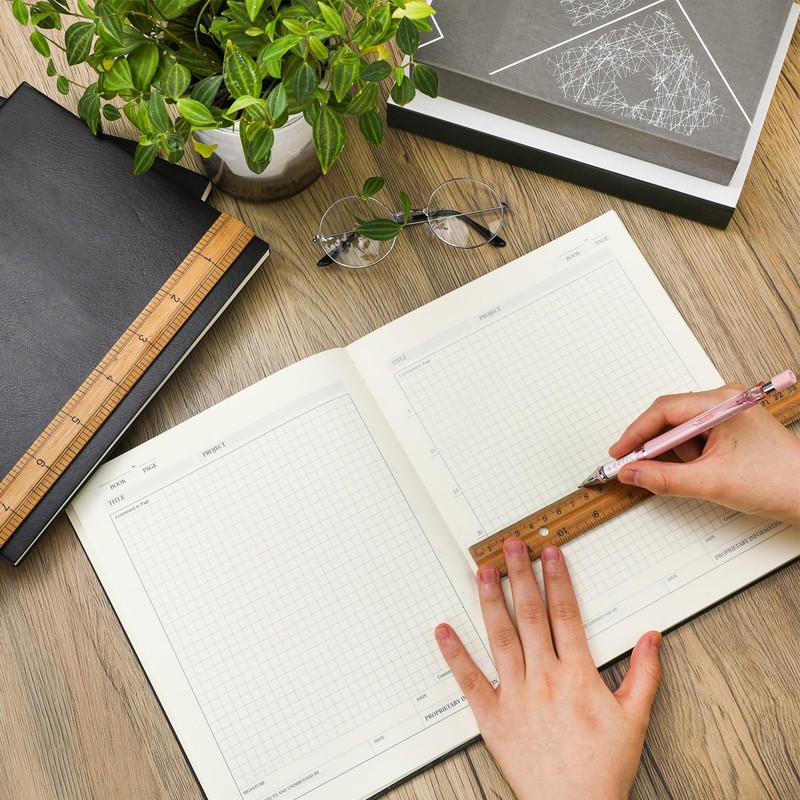 Motiskyy 4 Pack Engineering Notebook 8 x 10 Inches Engineer