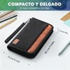 Porta Pasaporte de Cuero PU, Porta Pasaporte con Bloqueo RFID
