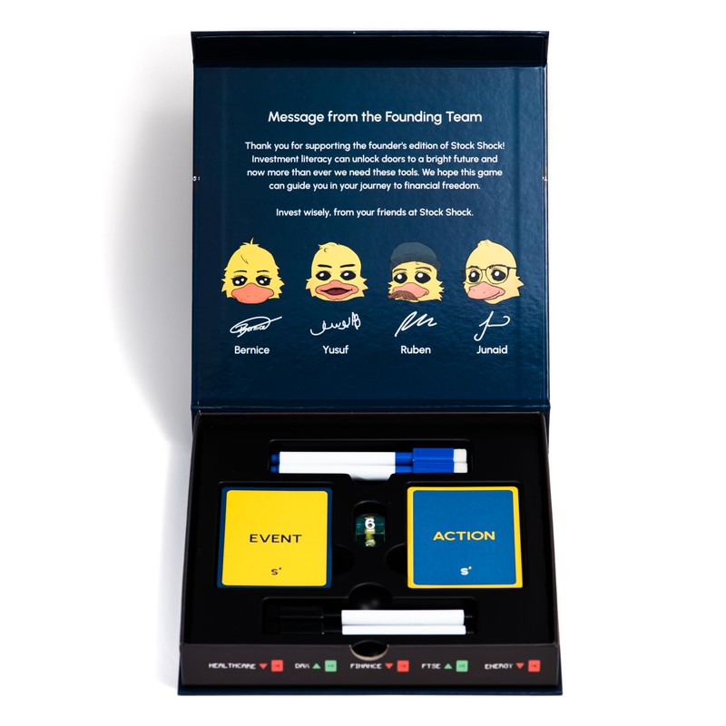 Stock Shock: Investment Strategy Board Game (Ages 7+, Easy to