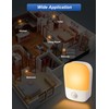 Amber Night Lights Plug into Wall, 2 Pack LED Bedroom