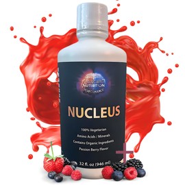 STRONG MIND NUTRITION AND PERFORMANCE Nucleus Liquid Vitamins - Multivitamin Nutrition Drink for Men and Women, Sugar and Gluten Free, Vegetarian Multivitamin Supplement, No Artificial Flavors or Sweeteners - 32 oz (Passion Berry Flavor)