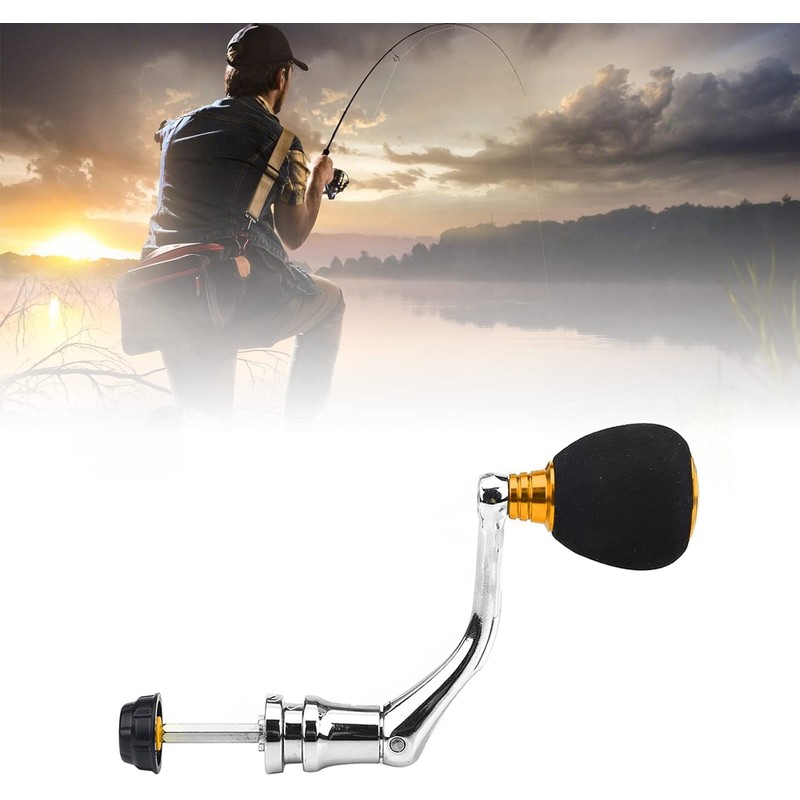 GOTOTOP Reel Handle, Aluminum Alloy Reel Replacement Power Handle Metal
