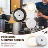 Dunkive Precision Shower Screen with Silicone Steam Ring, Compatible with