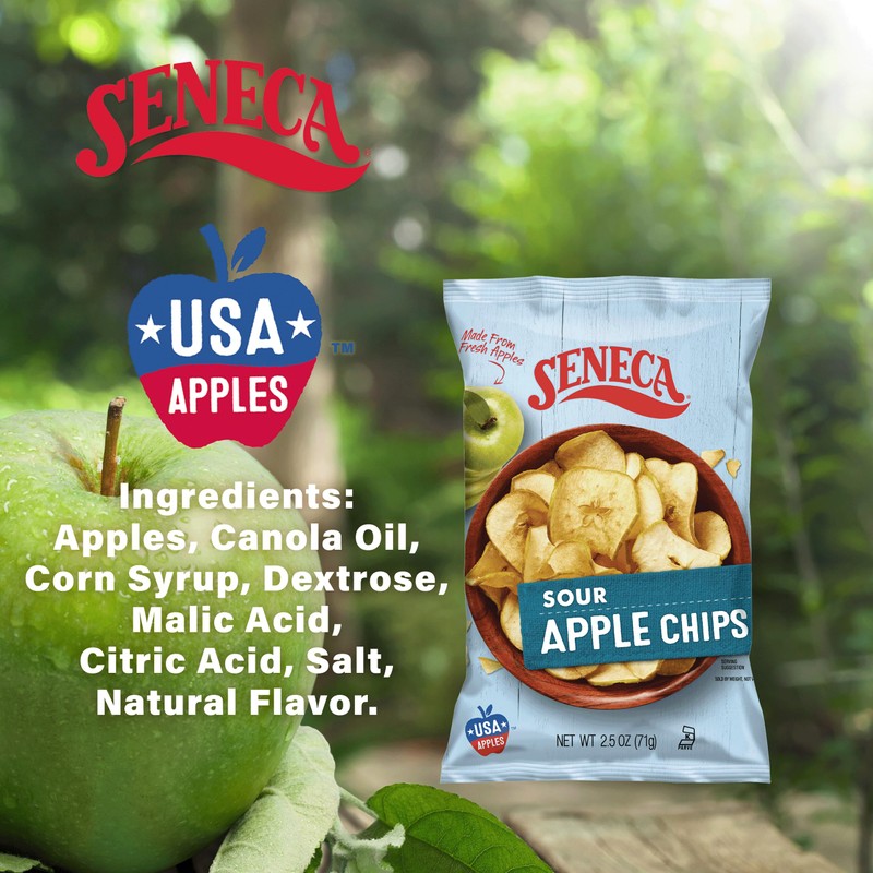 Seneca Sour Apple Chips | Made from Fresh Apples |