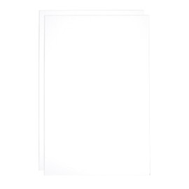 Rebower ABS Plastic Sheet 8 x 12 Inch,Flexible Plastic Sheets 1/12 Inch Thick Thermoplastic Sheet with Leather Texture Transparent for DIY Crafts Decors 2Pcs
