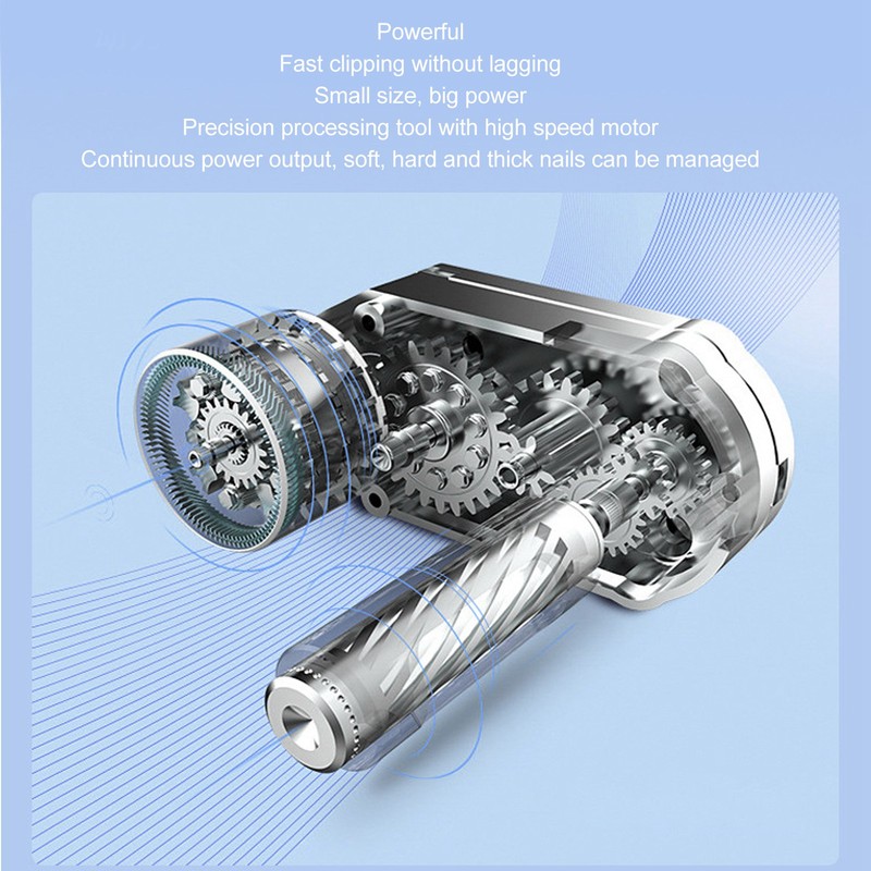 Electric Nail Clipper Multifunction Efficient Safety Low Noise Automatic Nail