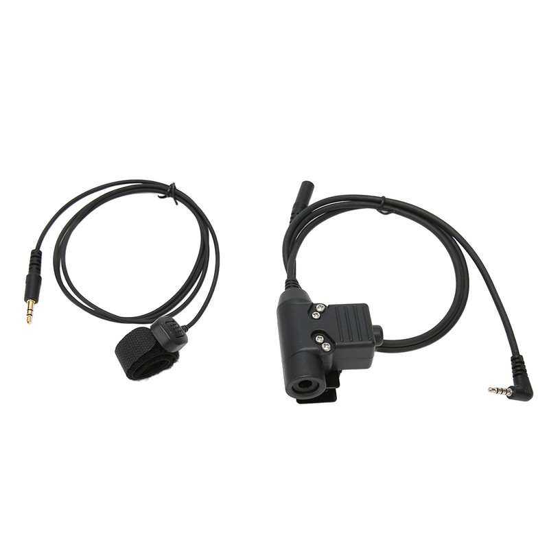 PTT Adapter with 90cm Cable Push to Talk Portable Headset