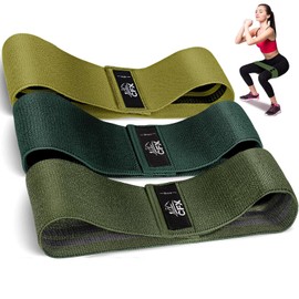 CFX Resistance Bands Set, Exercise Bands with Non-Slip Design for HIPS & Glutes, 3 Levels Workout Bands for Women and Men, Booty Bands for Home Fitness, Yoga, Pilates