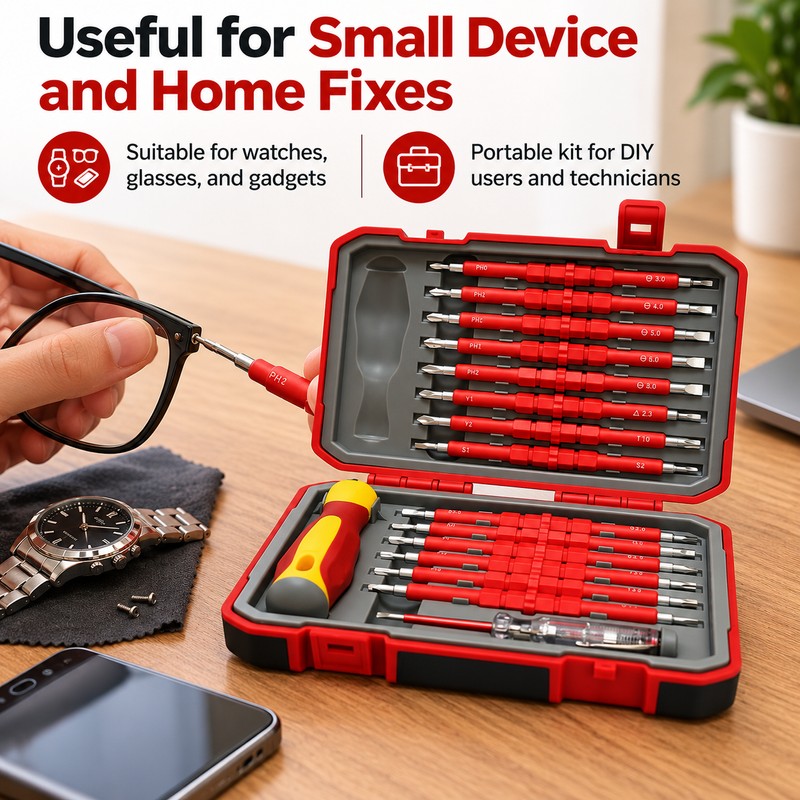 29-in-1 Precision Screwdriver Kit for Electronics Repair – Portable Multi-Bit