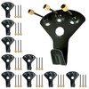 5WYOUKE Wall Hanging Hooks with Nails, 10 Pieces, Load Capacity