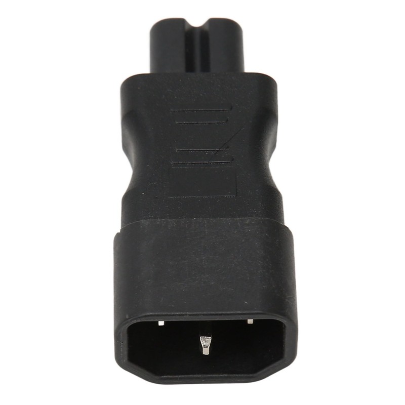 4Pcs IEC320 C14 to IEC320 C7 Power Adapter Universal Black