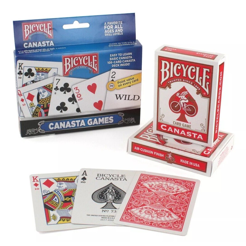 Bicycle 2-Pack Canasta Playing Cards Games Standard Each has Point