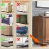 AORYVIC Solid Wood Legs for Furniture, L-Shaped Bed Risers, 3