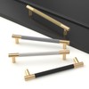 LONTAN 10 Pack Black Kitchen Handles 160mm Black Cupboard Handles