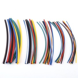 70pcs 2:1 Heat Shrink Tubing Polyolefin 7 Colors Halogen-Free Shrinkable Tube Sleeve Wrap Wire Cable Kit
