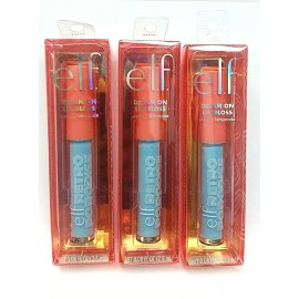 ELF (3) ELF e.l.f. Retro Paradise Dream On Lip Gloss Electric Lemonade .08 oz Sealed