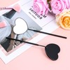 2PCS Lash Mirror, Removable Heart Shaped Stainless Steel Eyelash Makeup