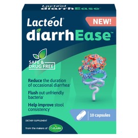 Lactéol DiarrhEase- a Safe, Drug Free and Clinically Tested Postbiotic Strain That Helps Soothes Occasional Digestive Upset and Shortens The Duration of Occasional Diarrhea, 10 Count