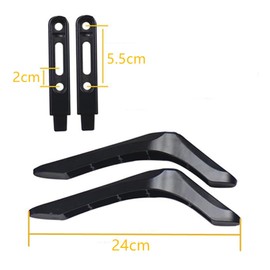 Tv Pedestal Feet Stand Mount, Universal TV Base Stand Compatible with Most 32-55 Inch TV, TV Stand Legs Smart TV Table Top Stand, Flat Panel Tv Replacement Base, No Drilling Required Loopunk