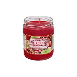 Smoke Odor Exterminator 13 oz Jar Candles Cinnamon Apple, (3) Set of Three Candles.