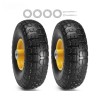 Vevor 10" Flat Free Tire Wheel 2 Pack Solid PU