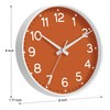 Roymnie Wall Clock, Silent Wall Clocks Battery Operated 8 Inch-Modern