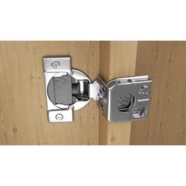 Berta 20-Pack, 1" 4D Overlay Soft Close Concealed Hinges for Face Frame Door, Control Closing Speed, Smooth Slow Self Close Hinges, Satin Nickel, 105° Open Angle Stainless Steel Cabinet Hinges