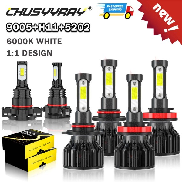 CHUSYYRAY For Jeep Grand Cherokee 2011 2012 2013 LED Headlights
