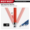RDTRDT 28-Piece Hex Key Allen Wrench Set, SAE & Metric