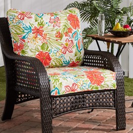 Greendale Home Fashions 2-Piece Outdoor Deep Seat Cushion Set, Garden