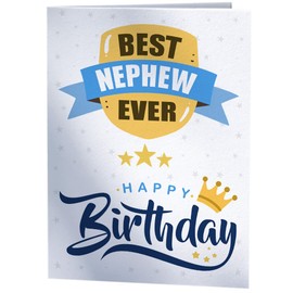 Happy Birthday Card for Best Nephew Ever