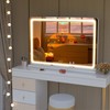 Hasipu Vanity Mirror with Lights, 37" x 26" LED Makeup