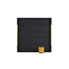 Extra Large Black Shagreen Leather Ottoman Tray with Gold Handles