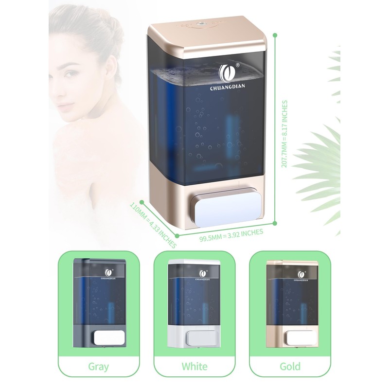 Manual Soap Dispenser Bathroom Kitchen Wall Mounted Soap Dispenser for