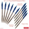 NATARAJ Snappy Ballpoint Pens, Retractable, BLUE, 0.7mm Fine Point, Pack