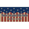 Patriotic There's No Place Like Home Handmade Burlap Deco Mesh