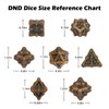 HKDZ Metal DND Dice 7pcs Role Playing d&d dice,Dice Set