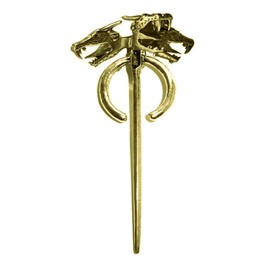 Yellow Chimes Game of Thrones Daenerys Targaryen Three-Headed Dragon Brooch
