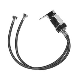 Salon Bed Faucet Portable Zinc Alloy Shampoo Bowl Faucet Hair Salon Sink Faucet Sprayer Hose Set