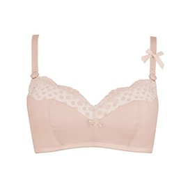Cache Coeur Women's Lollypop Nursing Bra, Beige (Nude Light), 32B (Size:70B)