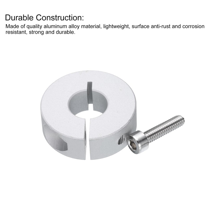 sourcing map 10pcs Single Split Clamp-On Shaft Collar 12mm Bore