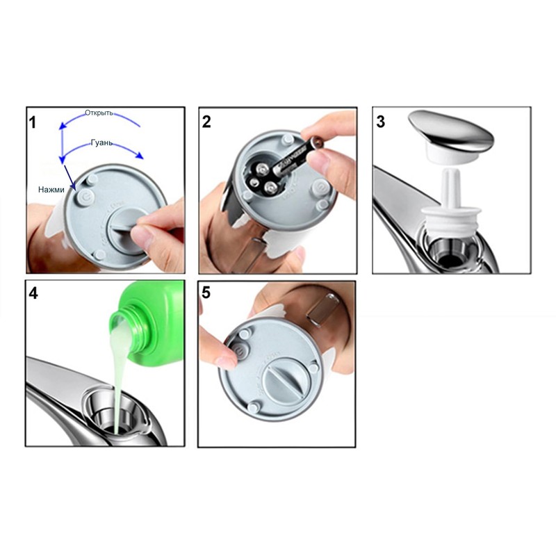 MIFULY Soap Dispenser Automatic, Touchless Liquid Soap Dispenser, with Infrared