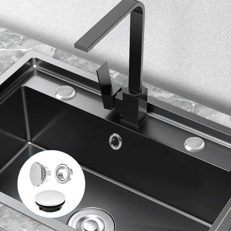 Pack of 10 Sink Overflow Covers, Round Universal Sink Overflow