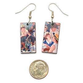 Renoir Boating Party Earrings - Famous Impressionist Art Earrings