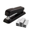 DPWOUM Black Classic Office Stapler, 750 Staples, 25 Sheet Capacity,