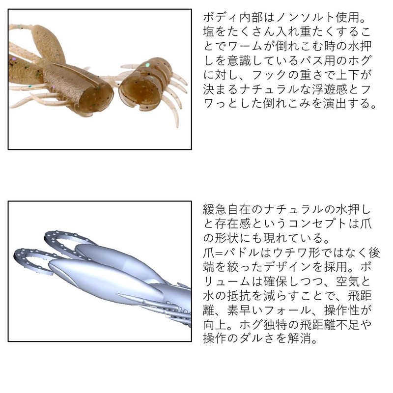 Daiwa Silver Wolf Urban Hog 2.9 Grippan Chart for Chinu