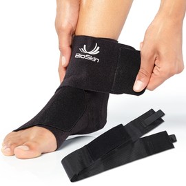 BioSkin Ankle Wrap Compression Brace - Ankle Wrap for Post-Op Foot or Ankle Surgery, Sprained Ankle, Post Injury Ankle Brace, Ankle Support Brace for Women and Men, HSA or FSA Eligible